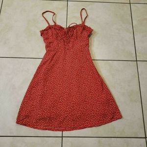Princess Polly LOVE BIRDS MINI DRESS RED used size 2